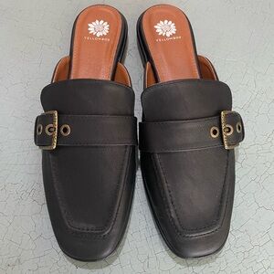 Yellow box black Jardeen Mules 10 M 
Only tried on. Never worn